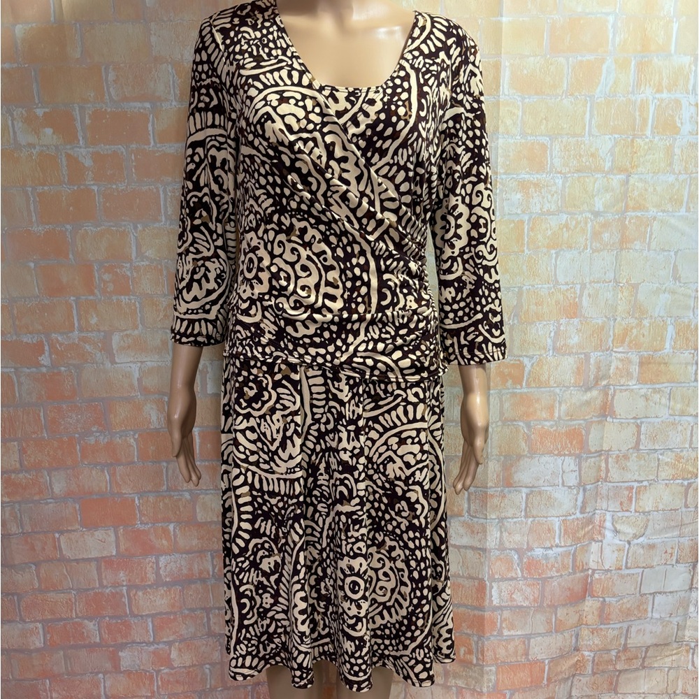 Coldwater Creek Jersey Knit Mock Wrap‎ Dress